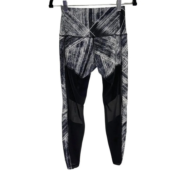 Lululemon Hot To Street Pant Heat Wave White Black / Black-sz 6 - Picture 2 of 8